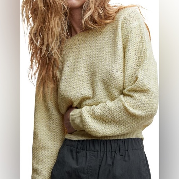 Mango Open Stitch Boat Neck Sweater - Picture 2 of 5